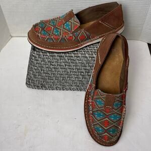 Ariat Cruiser Slip On Moccasin Shoes Size Aztec Design Size 8.5B